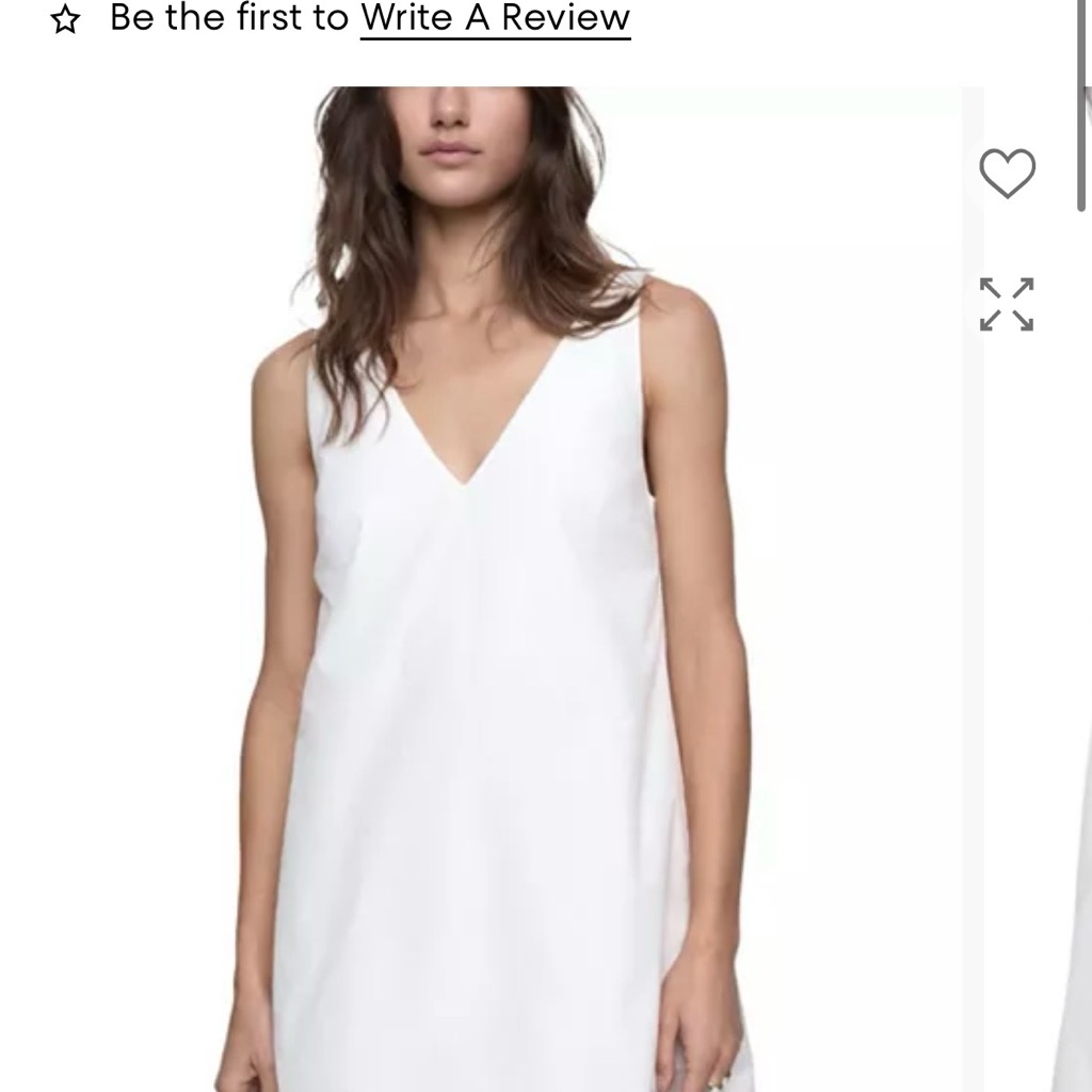 Rebecca Minkoff White V-Neck Mini Dress